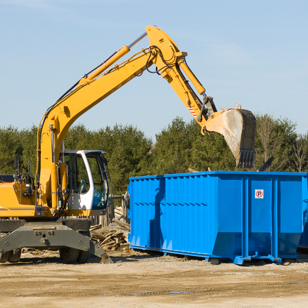 what size residential dumpster rentals are available in Berea WV